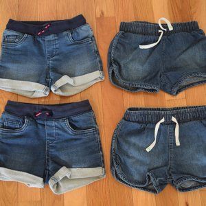 Cat & Jack Denim Shorts 3T Bundle Gently Used